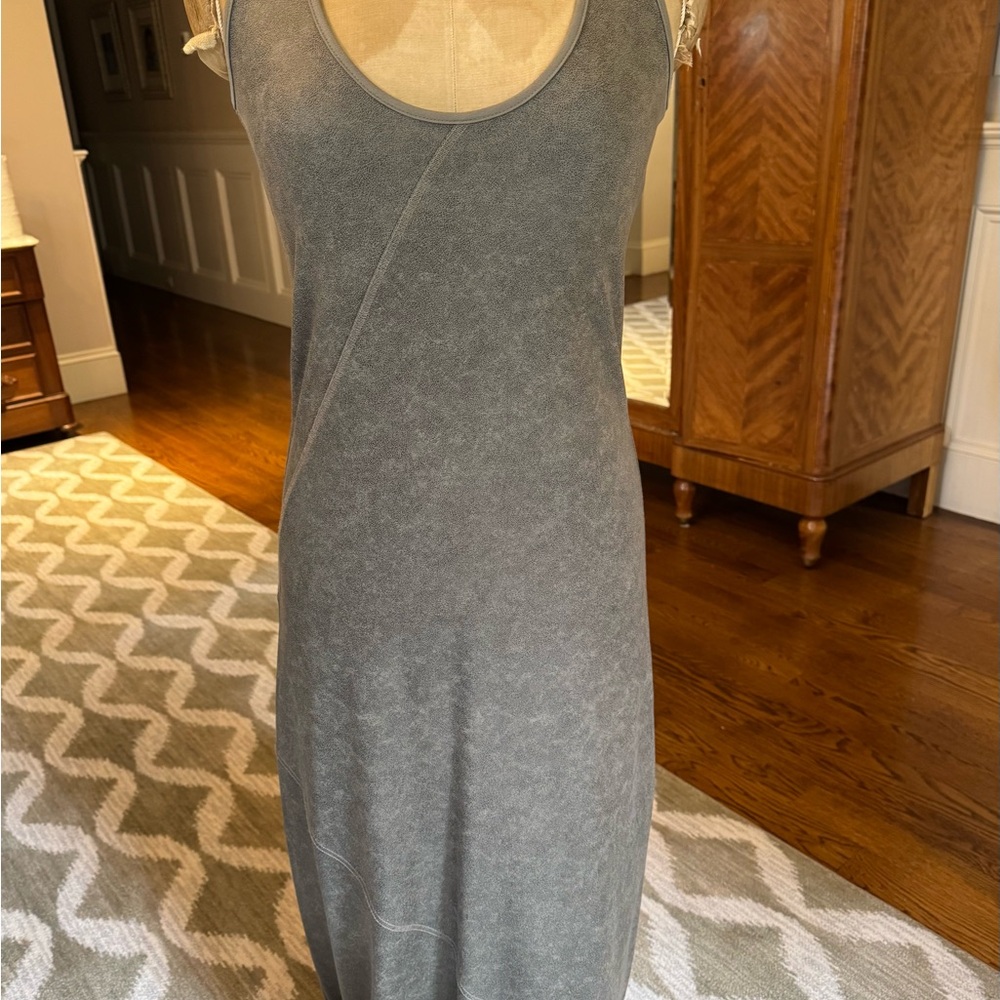 Sarah Pacini Charcoal Maxi Dress
